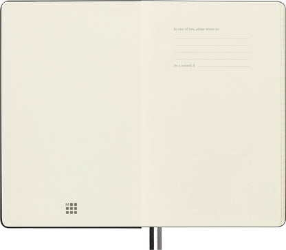 Moleskine - Classic Expanded Ruled Paper Notebook - Hard Cover and Elastic Closure Journal - Color Black - Size Large 13 x 21 A5 - 400 Pages