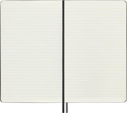 Moleskine - Classic Expanded Ruled Paper Notebook - Hard Cover and Elastic Closure Journal - Color Black - Size Large 13 x 21 A5 - 400 Pages
