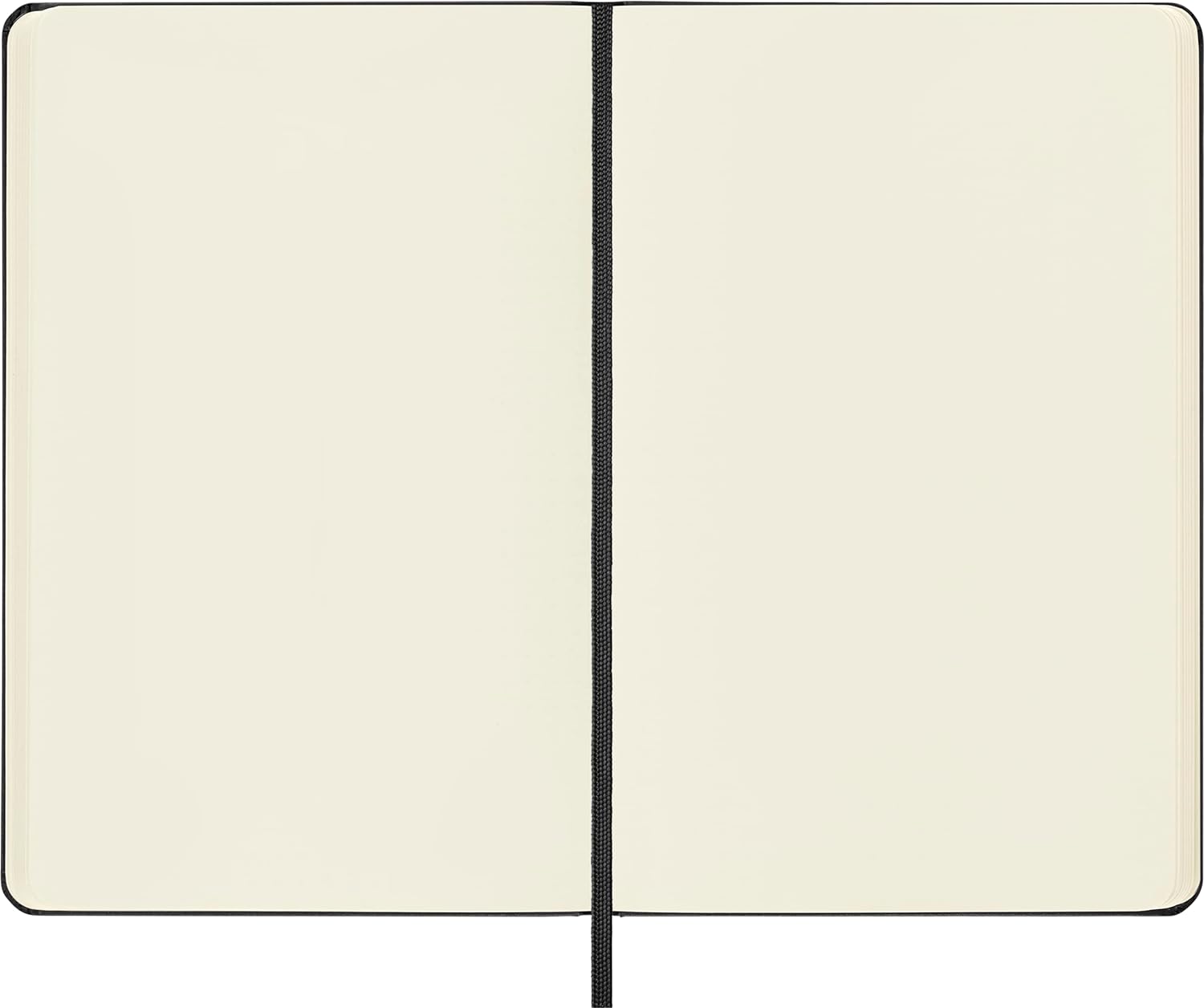 Moleskine Classic Plain Paper Notebook, Hard Cover and Elastic Closure Journal, Color Black, Size Medium 11.5 x 18 cm, 208 Pages
