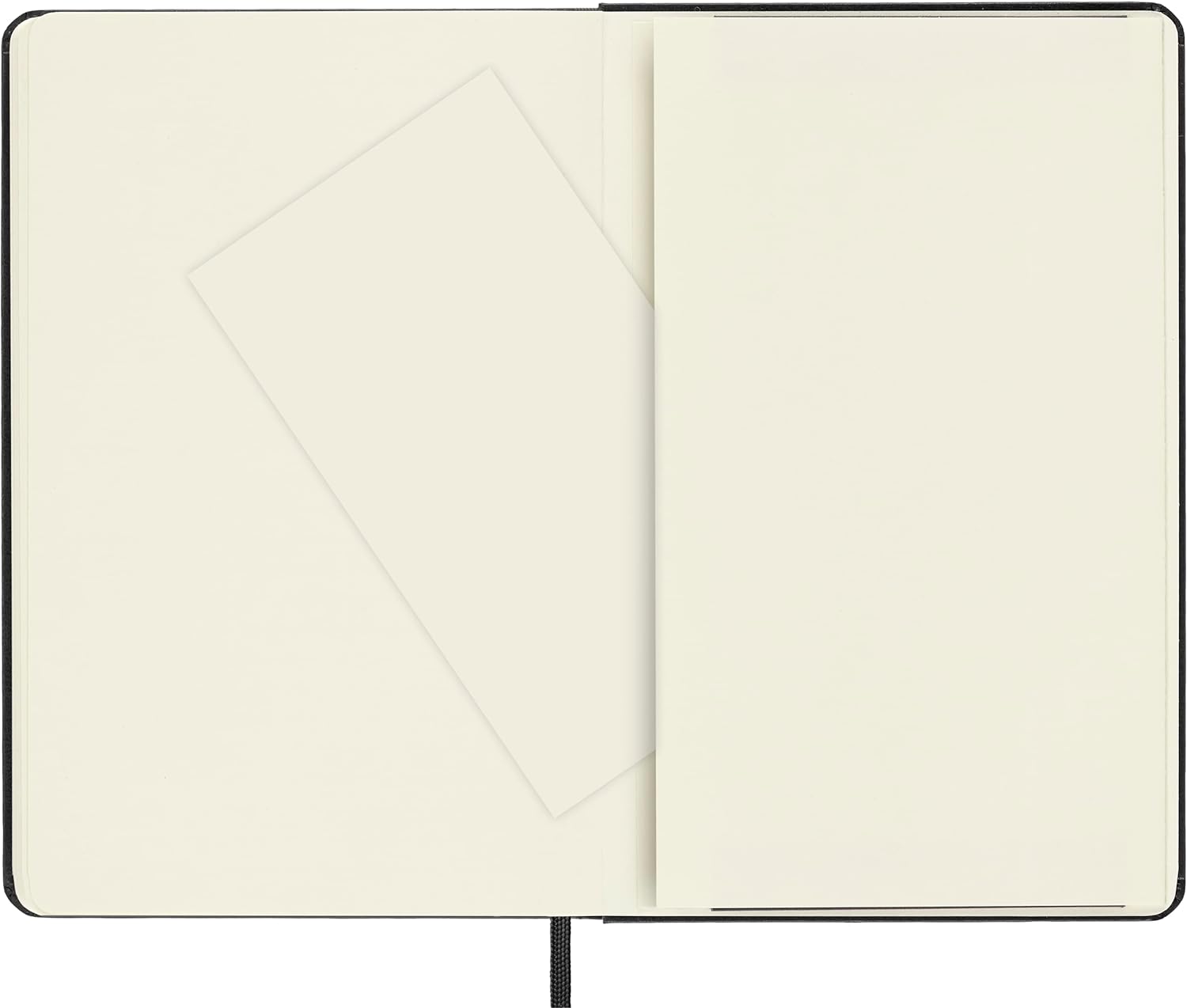 Moleskine Classic Plain Paper Notebook, Hard Cover and Elastic Closure Journal, Color Black, Size Medium 11.5 x 18 cm, 208 Pages