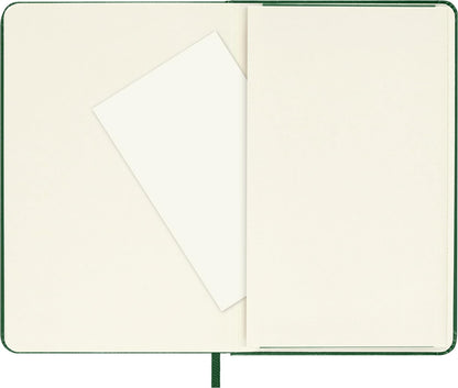 Moleskine Classic Plain Paper Notebook, Hard Cover and Elastic Closure Journal, Color Myrtle Green, Size Pocket 9 x 14 cm, 192 Pages