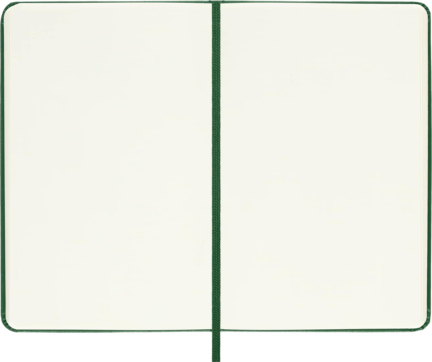Moleskine Classic Plain Paper Notebook, Hard Cover and Elastic Closure Journal, Color Myrtle Green, Size Pocket 9 x 14 cm, 192 Pages