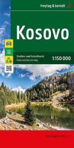 Kosovo, Road and Leisure Map 1:150.000