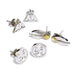 HARRY POTTER Symbols Damen-Ohrringe-Set, silberfarben