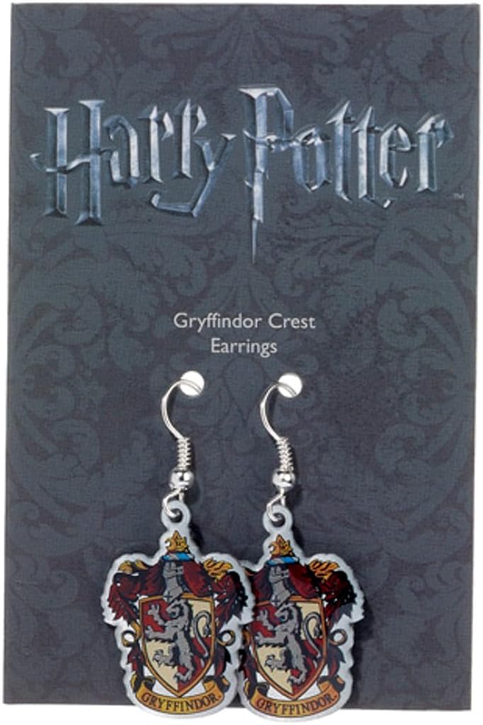 The Carat Shop Official Harry Potter Jewellery Gryffindor Crest Earrings
