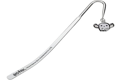 Elbenwald Segnalibro di Harry Potter con Pendente di Fascino di Chibi Hedwig Chibi, multicolore, Placcato Argento 14cm, one size, (HPBM087