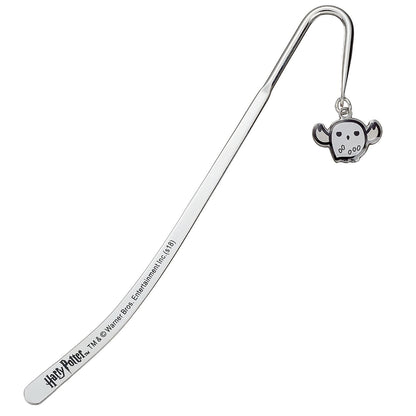 Elbenwald Segnalibro di Harry Potter con Pendente di Fascino di Chibi Hedwig Chibi, multicolore, Placcato Argento 14cm, one size, (HPBM087