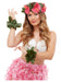 Smiffys Hawaiian Luau Tiki Kit, Green & Pink
