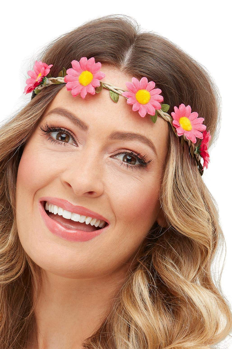 Smiffys Hawaiian/Hippie Daisy Chain Headband, Assorted