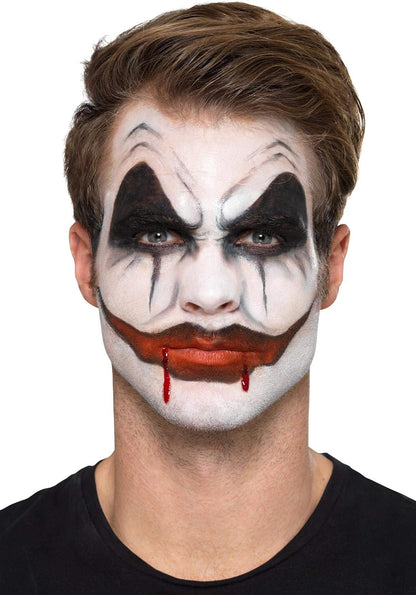 Smiffys Smiffys Make-Up FX, Killer Clown Kit, Aqua, Multi-