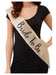 Smiffys Deluxe Glitter Bride To Be Sash, Gold & Black