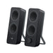 Logitech Z207 Kabellose PC-Lautsprecher, Bluetooth, Stereo Sound, 10 Watt Spitzenleistung, 3.5 mm Eingang, Kopfhörerbuchse, Easy-Switch Feature, EU Stecker, PC/TV/Tablet/Handy - Schwarz