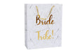 Smiffys Bride Tribe Gift Bag, White & Gold