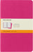 Moleskine Cahier Journal, Set 3 Notebooks with Ruled Pages, Cardboard Cover with Visible Cotton Stiching, Colour Kinetic Pink, Large 13 x 21 cm, 80 Pages