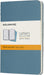 Moleskine Cahier Journal, Set 3 Notebooks with Ruled Pages, Cardboard Cover with Visible Cotton Stiching, Colour Brisk Blue, Pocket 9 x 14 cm, 64 Pages