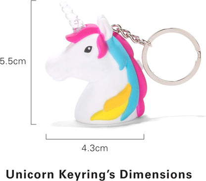 KIKKERLAND – Light Up LED Keyring with Clip - Fun Sound & Light Effects