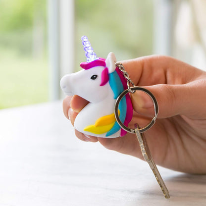 KIKKERLAND – Light Up LED Keyring with Clip - Fun Sound & Light Effects