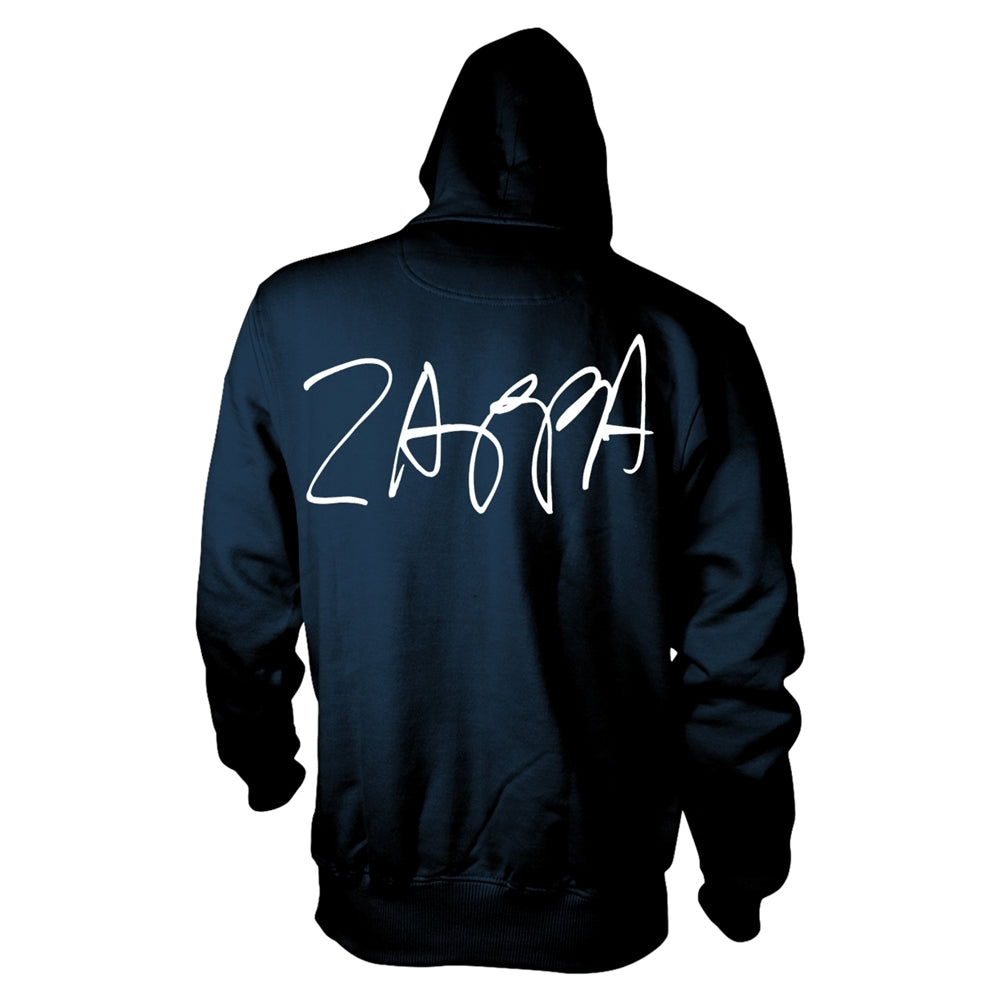 FRANK ZAPPA - TITTIES 'N' BEER BLUE Hooded Sweatshirt Medium
