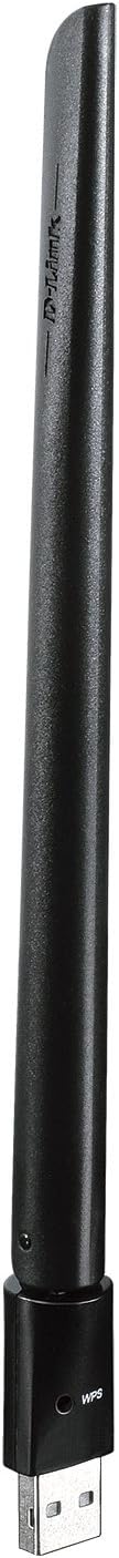 D-Link DWA-172 High-Gain Wi-Fi AC600 USB 2.0 Wireless Adapter with External Antenna , Black