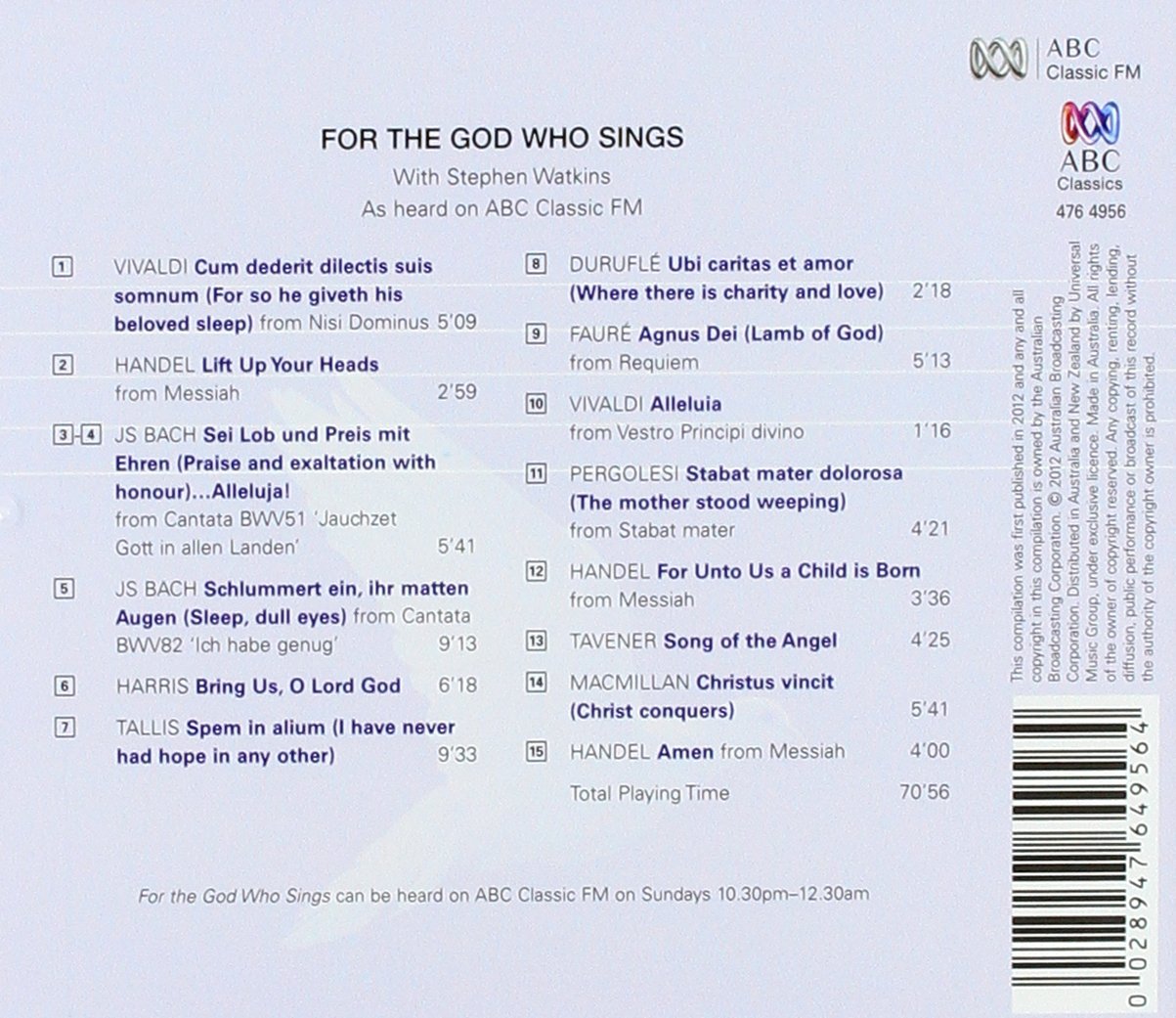 For the God Who Sings