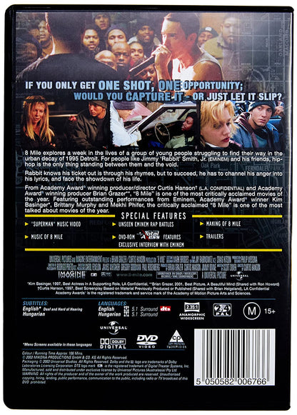 MOVIE - 8 MILE (REGION 2) (1 DVD)