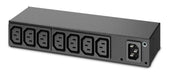 APC AP6015A unidad de distribución de energía (PDU) 0U/1U Negro 8 salidas AC - Unidad de distribución de energía (PDUs) (Básico, 1U, Horizontal, Negro, VDE, CE, 8 salidas AC