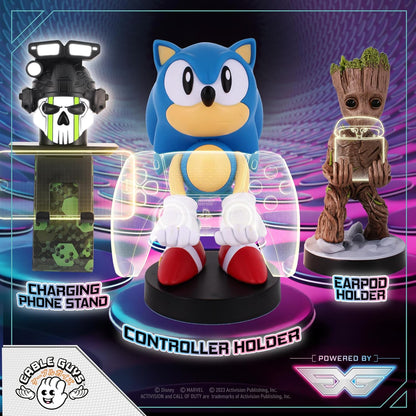 Cable Guys - Sonic the Hedgehog Gaming Accessories Holder & Phone Holder for most Controller (Xbox, Play Station, Nintendo Switch) & Phone