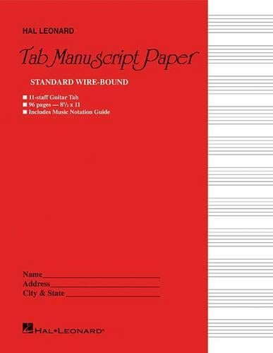 Guitar Tab Manuscript Paper