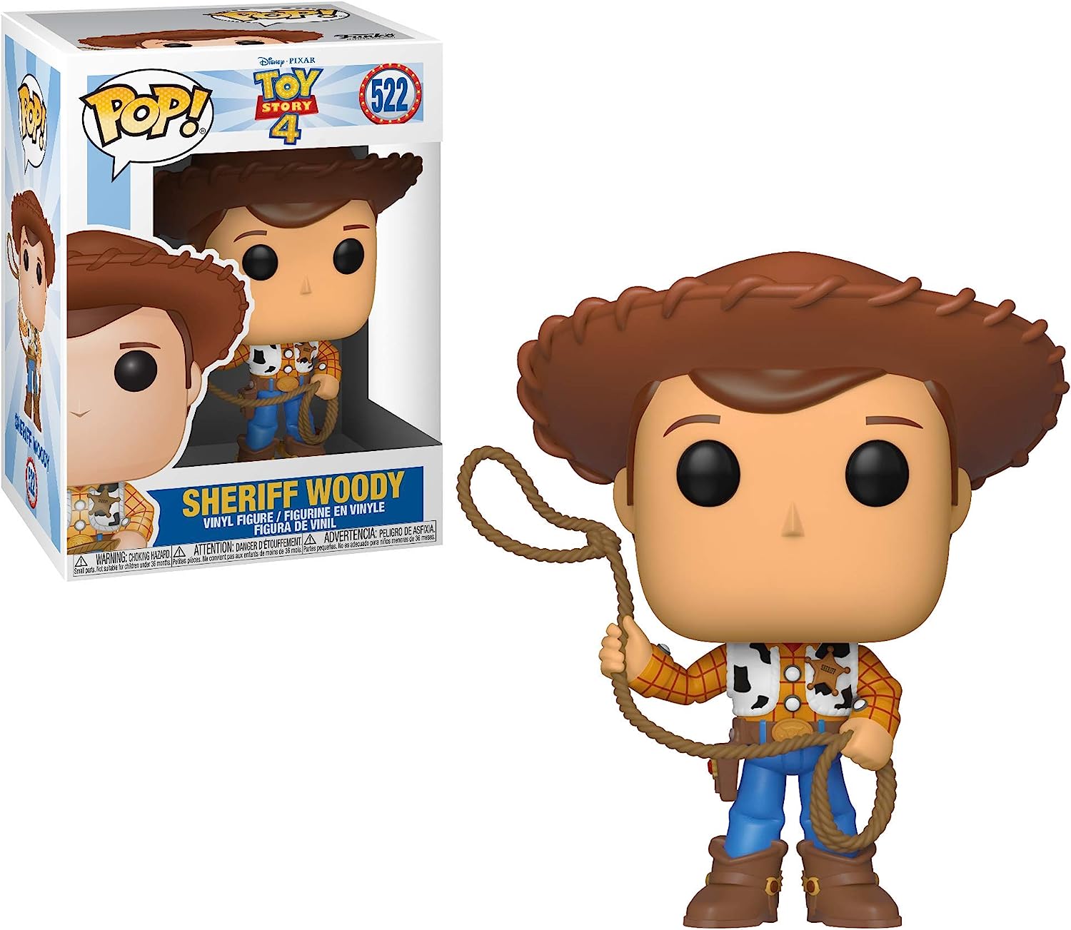 Funko POP! Vinyl: Disney Pixar: Toy Story 4: Woody - Collectable Vinyl Figure - Gift Idea - Official Merchandise - Toys for Kids & Adults - Movies Fans - Model Figure for Collectors and Display