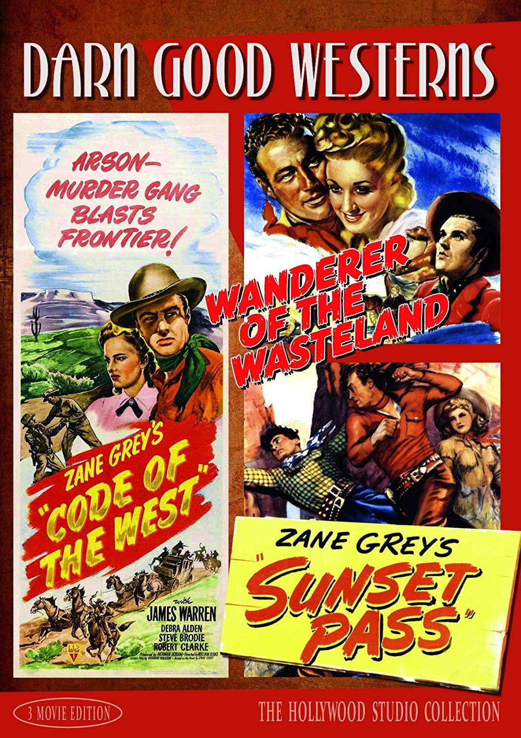 Darn Good Westerns #3 (Code of the West, Sunset Pass, Wanderer of the Wasteland)