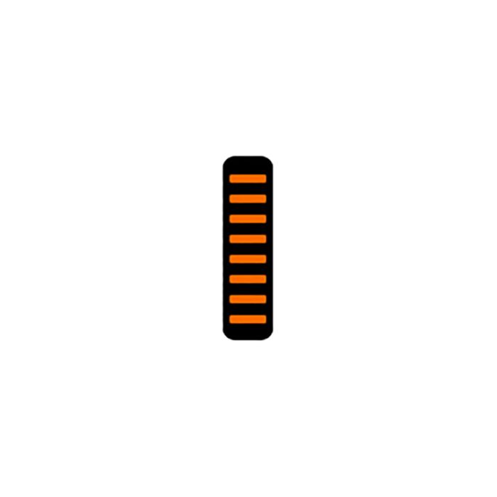 RRP ProGuard Front Stickers-Standard-Orange Garde Boue Adulte Unisexe, Noir, Taille Unique