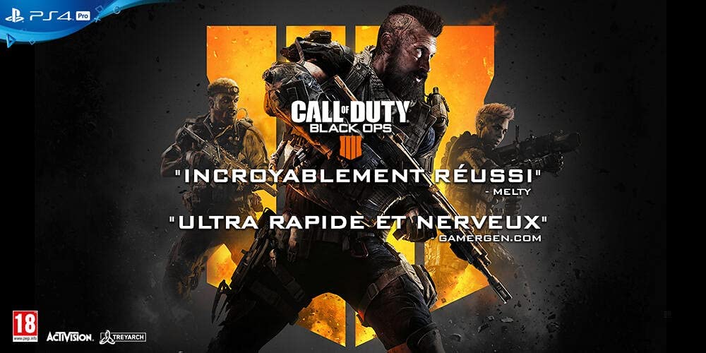 Activision NG CALL OF DUTY BLACK OPS 4 - PS4 nv prix, 5030917239229