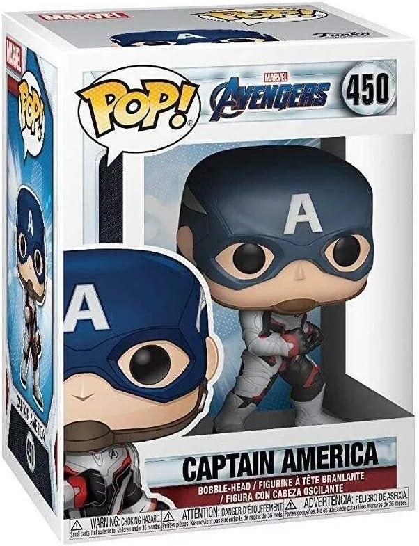 Funko POP! Bobble: Marvel Avengers Endgame: Captain America - Collectable Vinyl Figure - Gift Idea - Official Merchandise - Toys for Kids & Adults - Movies Fans - Model Figure for Collectors