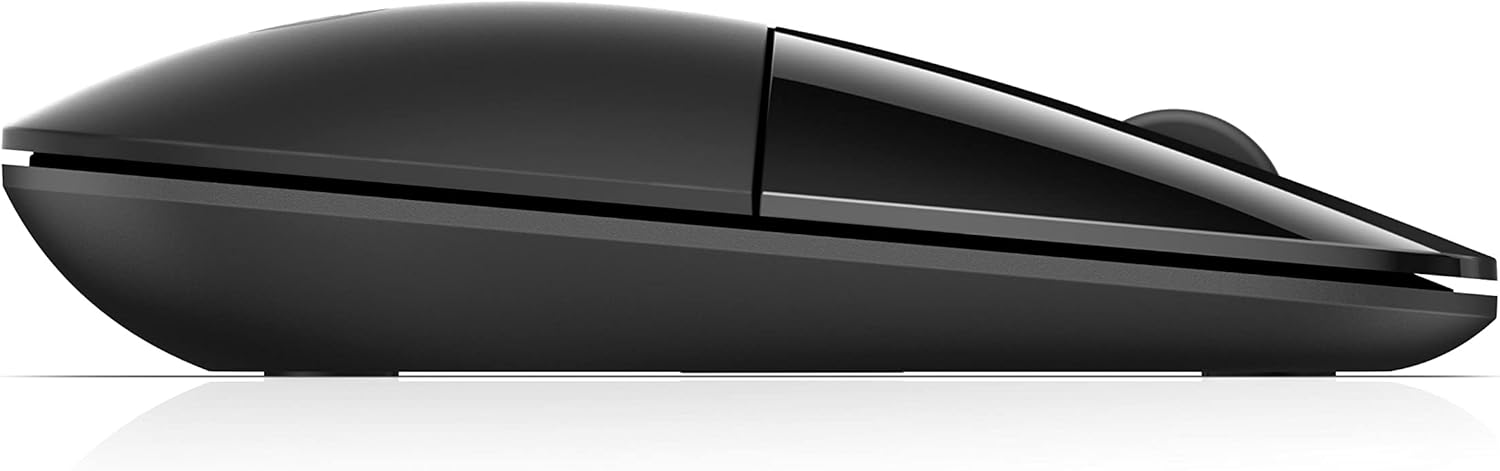 HP Z3700 Wireless Mouse, Black, Slim, Multi-OS & Device Compatibility, 2.4 GHZ Connectivity, Multi-Surface Technology, Blue LED 1200 dpi Optical Sensor, Up to 16 Months Battery Life