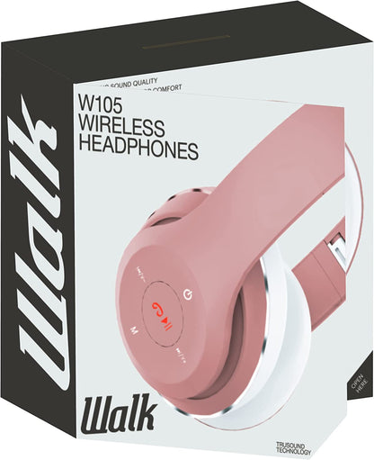 Walk Audio Rose Gold Wireless Headphones