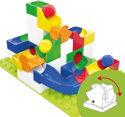 Hubelino 420497 Marble Run Switch Expansion set, Compatible with popular bulding block system - 43 pieces- for Ages 4 and Up (Made in Germany)