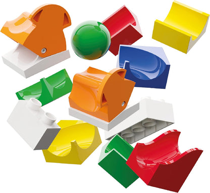 Hubelino 420497 Marble Run Switch Expansion set, Compatible with popular bulding block system - 43 pieces- for Ages 4 and Up (Made in Germany)