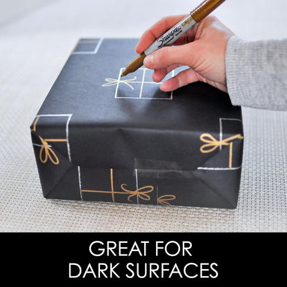Sharpie Metallic Permanent Markers | Fine Point for Bold Details | Gold | 1 Marker Pen