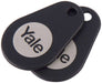 Yale P-YD-01-CON-RFIDT-BL Smart Door Lock Key Tags, Black, 2 Count (Pack of 1), One Size One Size Key Tag - Black Single