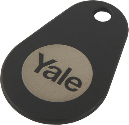 Yale P-YD-01-CON-RFIDT-BL Smart Door Lock Key Tags, Black, 2 Count (Pack of 1), One Size One Size Key Tag - Black Single