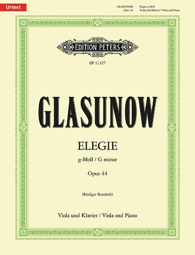 Elegie For Viola & Piano Op 44