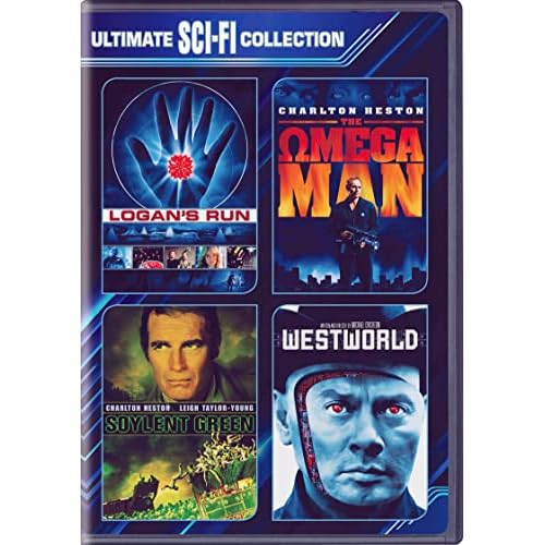 70s 4-Film Sci-Fi Collection Logan's Run/Omega Man/Soylent Green/Westworld