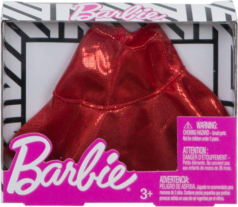 Barbie Mattel Fashion - FXH83 - Asymmetrische rok met rode ruches - Nieuw