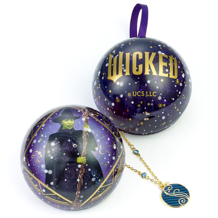 WICKED Elphaba Gift Bauble with Shiz Necklace Inside