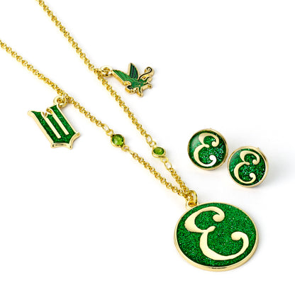 Wicked - Elphaba Necklace and Stud Earrings Gift Set