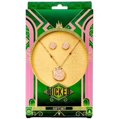 Wicked - Glinda Necklace and Stud Earrings Gift Set