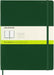 Moleskine Classic Plain Paper Notebook, Hard Cover and Elastic Closure Journal, Color Myrtle Green, Size Extra Large 19 x 25 cm, 192 Pages