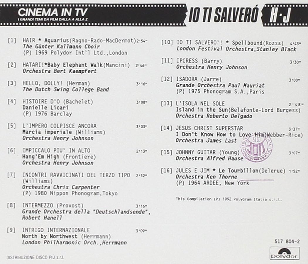 Cinema in TV - Vol. 6 Io Ti Salver0