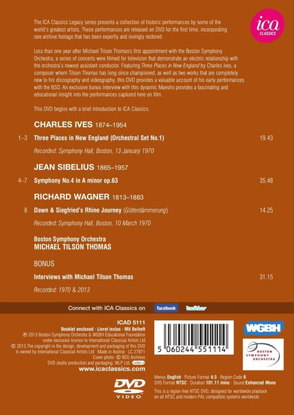 TILSON THOMAS: Ives/Sibelius/Wagner (Boston Symphony Orchestra, 1970