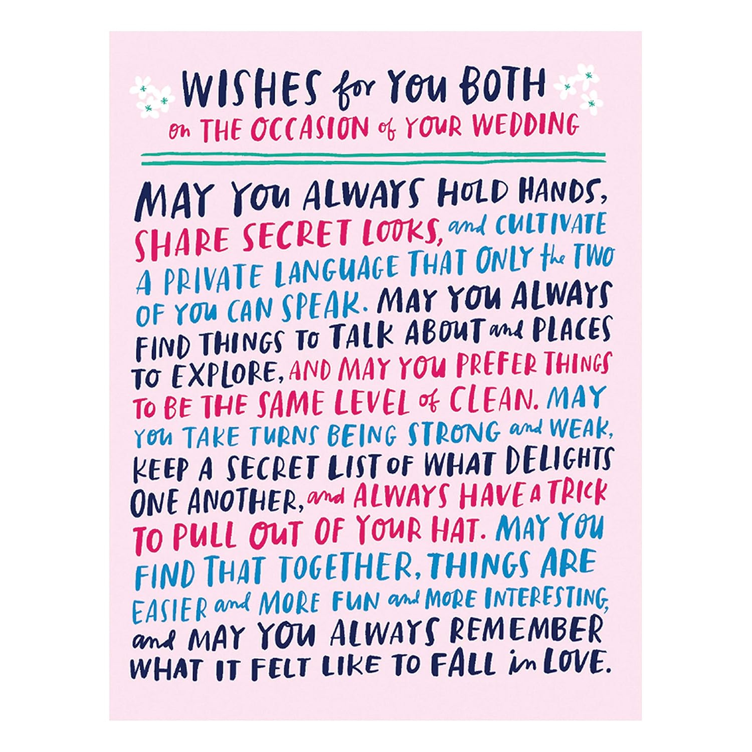 6-Pack Em & Friends Wishes For Wedding Card